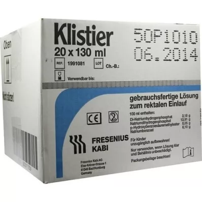 KLISTER, 20x130 ml KLISTER, 20x130 ml