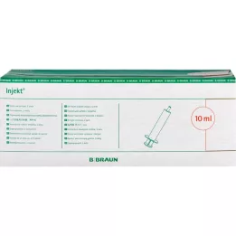 INJEKT Siringa singola 10 ml Luer eccentrico PVC-fr., 100X10 ml
