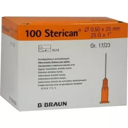 STERICAN Cannula dentale Luer 0,5x25 mm, 100 pz