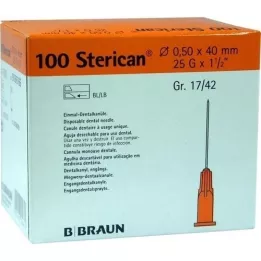 STERICAN Dentalkan.Luer 0,5x40 mm, 100 pz