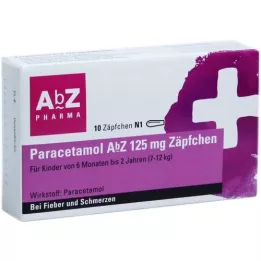 PARACETAMOL Abbey 125 mg Suppository, 10 pz