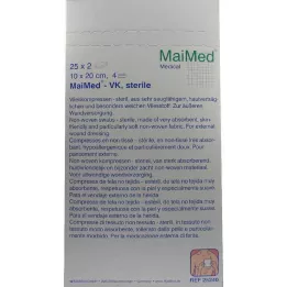 VLIESKOMPRESSEN 10x20 cm sterile, 25X2 pz