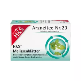 H&amp;S Foglie di melissa busta filtro, 20X1,5 g