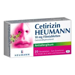 CETIRIZIN Heumann 10 mg compresse rivestite con film, 20 pz