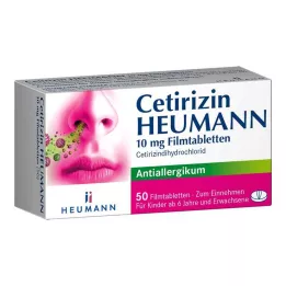 CETIRIZIN Heumann 10 mg compresse rivestite con film, 50 pz
