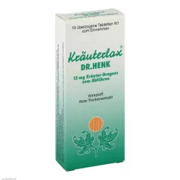 KRÄUTERLAX Dr.Henk 15 mg compresse a base di erbe per lassativi, 10 pz