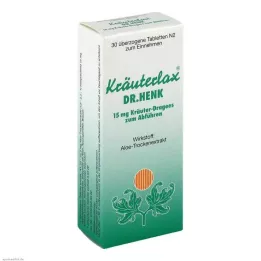 KRÄUTERLAX Dr.Henk 15 mg compresse a base di erbe per lassativi, 30 pz