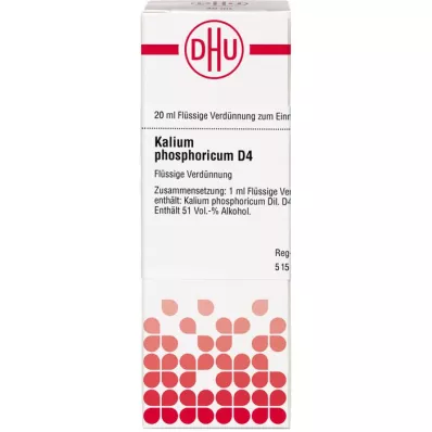 KALIUM PHOSPHORICUM D 4 Diluizione, 20 ml KALIUM PHOSPHORICUM D 4 Diluizione, 20 ml