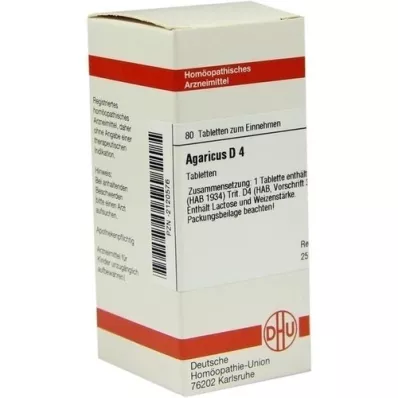 AGARICUS D 4 compresse, 80 pz