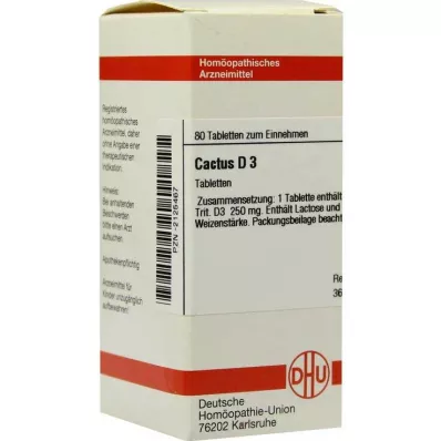 CACTUS D 3 compresse, 80 pz