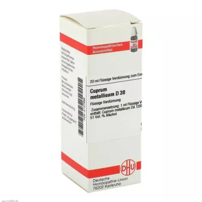 CUPRUM METALLICUM Diluizione D 30, 20 ml CUPRUM METALLICUM Diluizione D 30, 20 ml