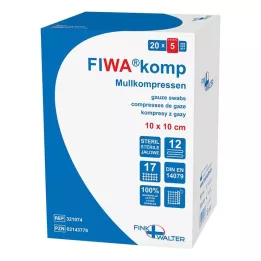 MULLKOMPRESSEN 10x10 cm sterile 12 volte, 20X5 pz