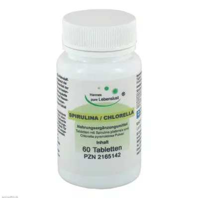 SPIRULINA+CHLORELLA compresse, 60 pz