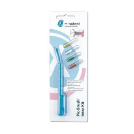 MIRADENT Interd.Pic-Brush Intro Kit 1H+4B.tra.blue, 1 pz