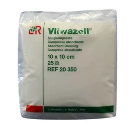 VLIWAZELL Compresse assorbenti non sterili 10x10 cm, 25 pz