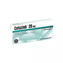 CEFAZINK Compresse rivestite con film da 20 mg, 20 pz