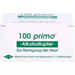 PRIMO Tamponi imbevuti di alcol, 100 pz