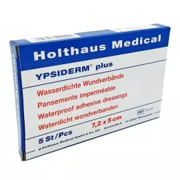 YPSIDERM più medicazione 5x7,2 cm, 5 pz