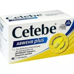 CETEBE ABWEHR più vitamina C+vitamina D3+Zink Kaps., 60 pz