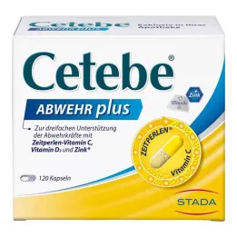 CETEBE ABWEHR più Vitamina C+Vitamina D3+Capsule di Zinco, 120 pz