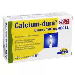 CALCIUM DURA Vit D3 effervescente 1200 mg/800 I.E., 20 pz