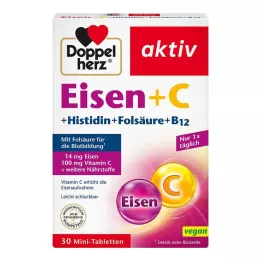 DOPPELHERZ Compresse di ferro+vit.C+L-istidina, 30 pz