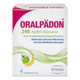 ORALPÄDON 240 polvere di mela e banana, 10 pezzi