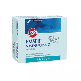 EMSER Flacone fisiologico di sale per lavaggio nasale, 20 pz