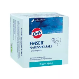 EMSER Flacone fisiologico di sale per lavaggio nasale, 50 pz