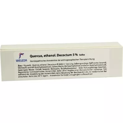 QUERCUS CORTEX 5% unguento, 25 g QUERCUS CORTEX 5% unguento, 25 g