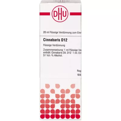 CINNABARIS D 12 Diluizione, 20 ml