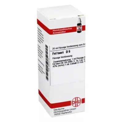 FEL TAURI D 6 Diluizione, 20 ml FEL TAURI D 6 Diluizione, 20 ml