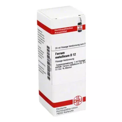 FERRUM METALLICUM D 12 Diluizione, 20 ml FERRUM METALLICUM D 12 Diluizione, 20 ml