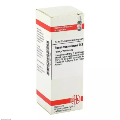 FUCUS VESICULOSUS D 3 Diluizione, 20 ml FUCUS VESICULOSUS D 3 Diluizione, 20 ml