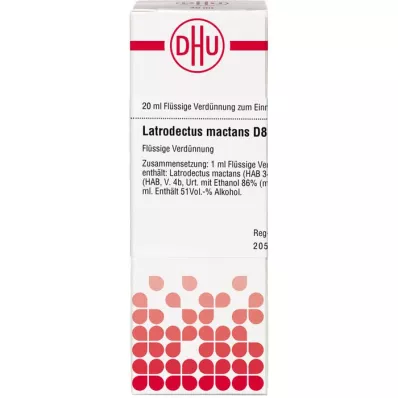 LATRODECTUS mactans D 8 Diluizione, 20 ml