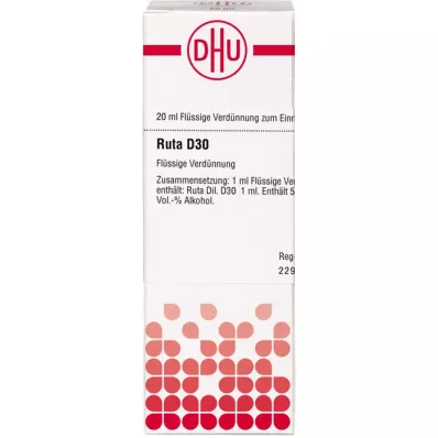 RUTA Diluizione D 30, 20 ml RUTA Diluizione D 30, 20 ml