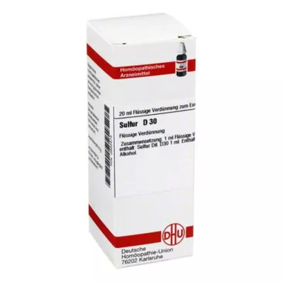 SULFUR Diluizione D 30, 20 ml