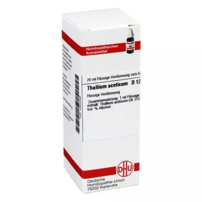 THALLIUM ACETICUM D 12 Diluizione, 20 ml