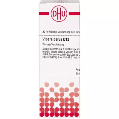 VIPERA BERUS D 12 Diluizione, 20 ml