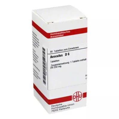 AESCULUS D 6 compresse, 80 pz