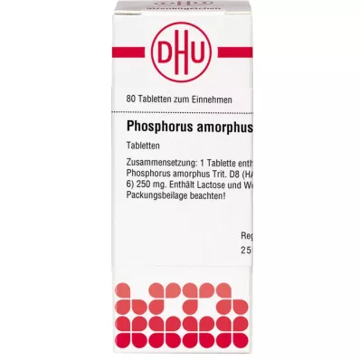 PHOSPHORUS AMORPHUS D 8 compresse, 80 pz PHOSPHORUS AMORPHUS D 8 compresse, 80 pz