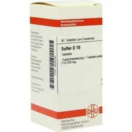 SULFUR D 10 compresse, 80 pz