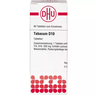 TABACUM D 10 compresse, 80 pz TABACUM D 10 compresse, 80 pz