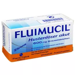 FLUIMUCIL Espettorante per la tosse acuta 600 compresse effervescenti, 10 pz