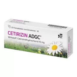 CETIRIZIN ADGC Compresse rivestite con film, 20 pz