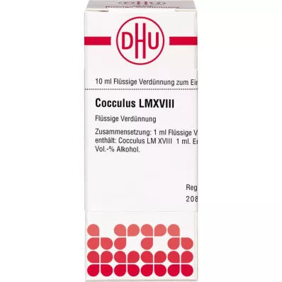 COCCULUS LM XVIII Diluizione, 10 ml