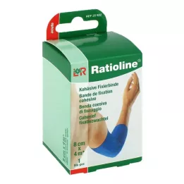 RATIOLINE Benda di fissazione acuta coesiva 8 cmx4 m blu, 1 pz