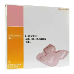 ALLEVYN Gentle Border Heel Foam Medicazione in schiuma per talloni, 5 pezzi