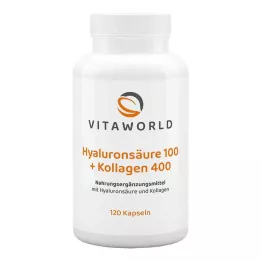 HYALURONSÄURE 100+Collagene 400 capsule, 120 pezzi