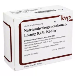 NATRIUMHYDROGENCARBONAT-Soluzione 8,4% Köhler, 10X20 ml